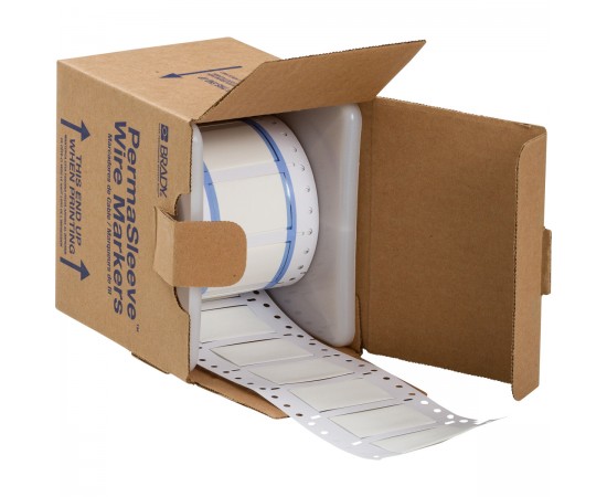 3PS-750-2-WT-S PermaSleeve Tel İşaretleme Makaronları 3PS-750-2-WT-S PermaSleeve Tel İşaretleme Makaronları