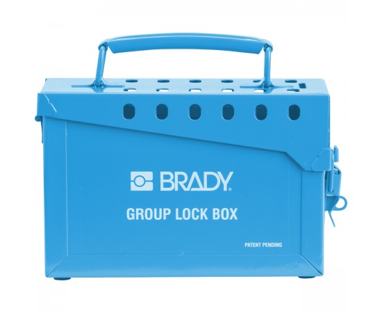 METAL LOCK BOX, 13 LOCK, BLUE Taşınabilir Metal Grup Kilit Kutusu METAL LOCK BOX, 13 LOCK, BLUE Taşınabilir Metal Grup Kilit Kutusu