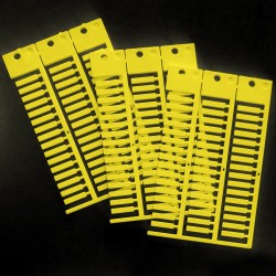 TAG 4X18 3 STICKS YELLOW Sarı 4x18 3 yapışkansız ağaçlı etiket