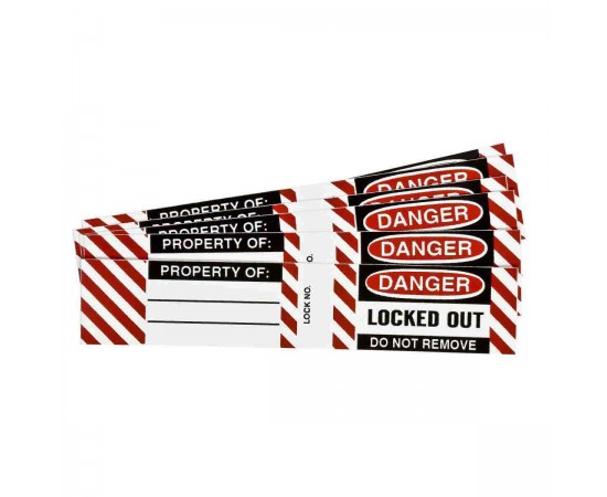B826/B674 LOCKOUT LABELS 6 SETS / PK Çelik Asma Kilit Etiketleri B826/B674 LOCKOUT LABELS 6 SETS / PK Çelik Asma Kilit Etiketleri