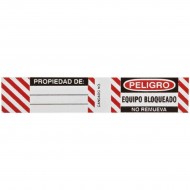 B826/B674 LOCKOUT LABELS  6 SETS / PK Çelik Asma Kilit Etiketleri