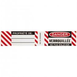 B826/B674 LOCKOUT LABELS  6 SETS / PK Çelik Asma Kilit Etiketleri