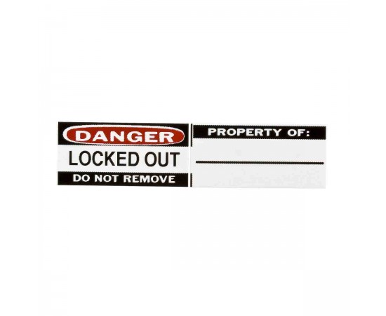 B826 LOCKOUT LBLS .75"HX1.25"W 6 SETS/PK Alüminyum Asma Kilit Etiketleri B826 LOCKOUT LBLS .75"HX1.25"W 6 SETS/PK Alüminyum Asma Kilit Etiketleri