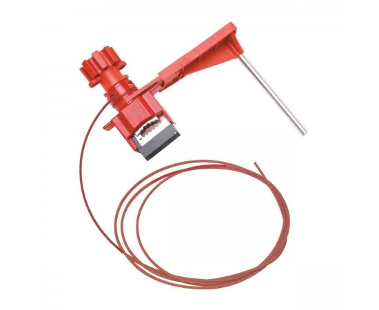 SMALL UNIV VALVE LO W/ARM & 8' CABLE ATT Küçük Üniversal Valf Kilidi, Naylon Kablo ve Engelleme Kolu ile SMALL UNIV VALVE LO W/ARM & 8' CABLE ATT Küçük Üniversal Valf Kilidi, Naylon Kablo ve Engelleme Kolu ile
