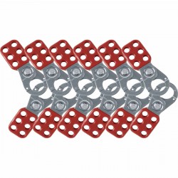 805840 Güvenlik Çoklayıcısı 1" Kırmızı 12 PK Güvenlik Kilidi