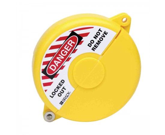 GATE VALVE LOCKOUTS GVLO 2.5-5 YELLOW Brady Sürgülü Valf Kilitleri