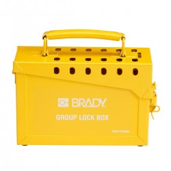 STEEL PORTABLE GROUP LOCK BOX YLW Taşınabilir Metal Grup Kilit Kutusu