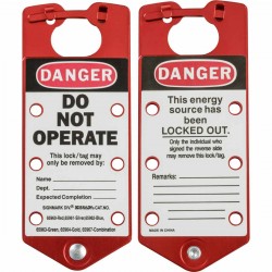 RED LABELLED LOCKOUT HASP ALUMINIUM Etiketli Grup Kilit Çoklayıcı