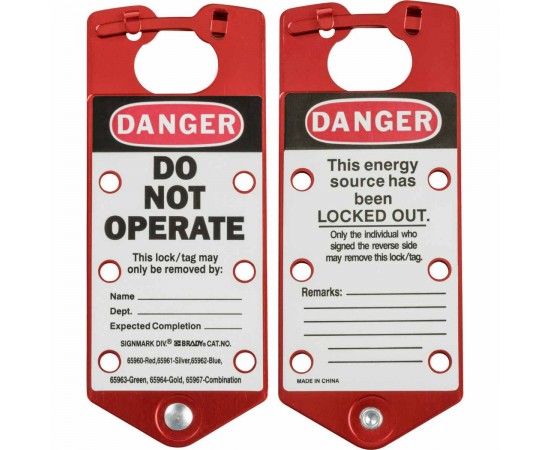 RED LABELLED LOCKOUT HASP ALUMINIUM Etiketli Grup Kilit Çoklayıcı RED LABELLED LOCKOUT HASP ALUMINIUM Etiketli Grup Kilit Çoklayıcı