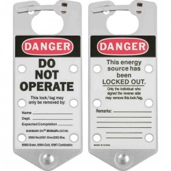 SILVER LABELLED LOCKOUT HASP ALUMINIUM Etiketli Grup Kilit Çoklayıcı
