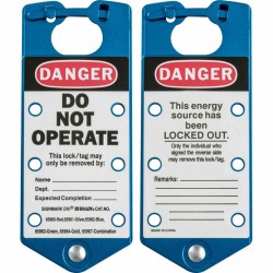 BLUE LABELLED LOCKOUT HASP ALUMINIUM Etiketli Grup Kilit Çoklayıcı