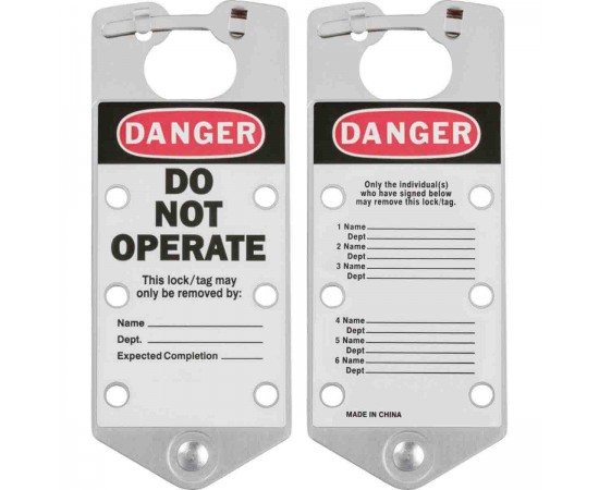SILVER LABELED LOCKOUT HASPS Etiketli Grup Kilit Çoklayıcı SILVER LABELED LOCKOUT HASPS Etiketli Grup Kilit Çoklayıcı
