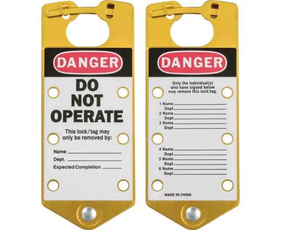 GOLD LABELED LOCKOUT HASPS Etiketli Grup Kilit Çoklayıcı GOLD LABELED LOCKOUT HASPS Etiketli Grup Kilit Çoklayıcı