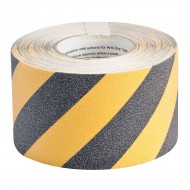KAYMAZ BANT SARI SİYAH ŞERİTLİ 18 MTX100MM Şeritli Kaymayı Önleyici Bant — Siyah / Sarı