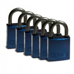 Full Alu Padlocks 25mm Sha KD Blue/6 Alüminyum asma kilitler — Alüminyum Kanca
