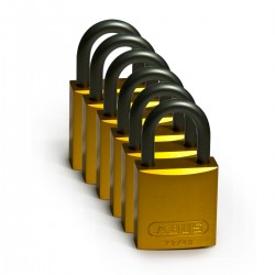Full Alu Padlocks 25mm Sha KD Yellow/6 Alüminyum asma kilitler — Alüminyum Kanca