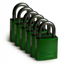 Full Alu Padlocks 25mm Sha KD Green/6 Alüminyum asma kilitler — Alüminyum Kanca