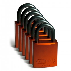 Full Alu Padlocks 25mm Sha KD Orange/6 Alüminyum asma kilitler — Alüminyum Kanca