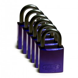 Full Alu Padlocks 25mm Sha KD Purple/6 Alüminyum asma kilitler — Alüminyum Kanca