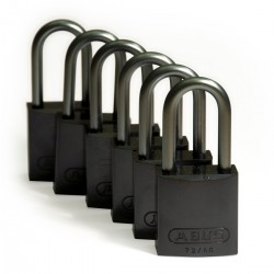 Full Alu Padlocks 40mm Sha KD Black/6 Alüminyum asma kilitler — Alüminyum Kanca