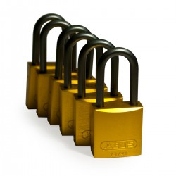 Full Alu Padlocks 40mm Sha KD Yellow/6 Alüminyum asma kilitler — Alüminyum Kanca