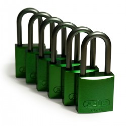 Full Alu Padlocks 40mm Sha KD Green/6 Alüminyum asma kilitler — Alüminyum Kanca