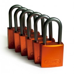 Full Alu Padlocks 40mm Sha KD Orange/6 Alüminyum asma kilitler — Alüminyum Kanca