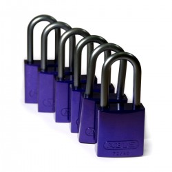 Full Alu Padlocks 40mm Sha KD Purple/6 Alüminyum asma kilitler — Alüminyum Kanca