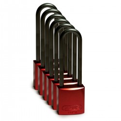 Full Alu Padlocks 75mm Sha KD Red/6 Alüminyum asma kilitler — Alüminyum Kanca