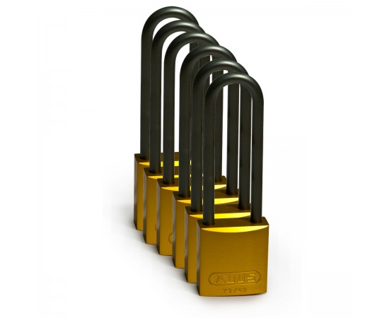 Full Alu Padlocks 75mm Sha KD Yellow/6 Alüminyum asma kilitler — Alüminyum Kanca Full Alu Padlocks 75mm Sha KD Yellow/6 Alüminyum asma kilitler — Alüminyum Kanca