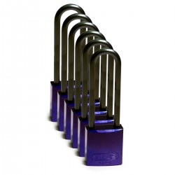 Full Alu Padlocks 75mm Sha KD Purple/6 Alüminyum asma kilitler — Alüminyum Kanca