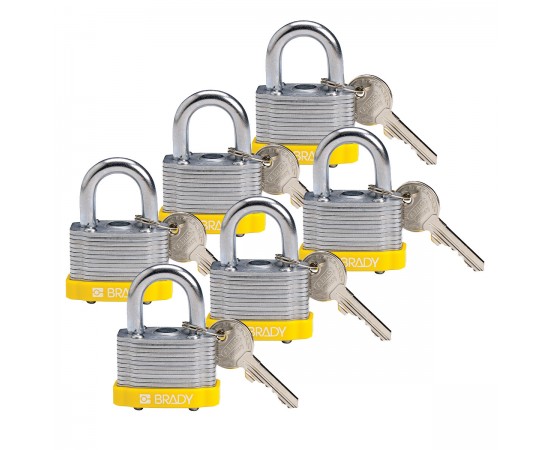 STEEL PADLOCK 20MM SHA KD YELLOW/6 Lamine Çelik Asma Kilitler — Anahtar tutma STEEL PADLOCK 20MM SHA KD YELLOW/6 Lamine Çelik Asma Kilitler — Anahtar tutma