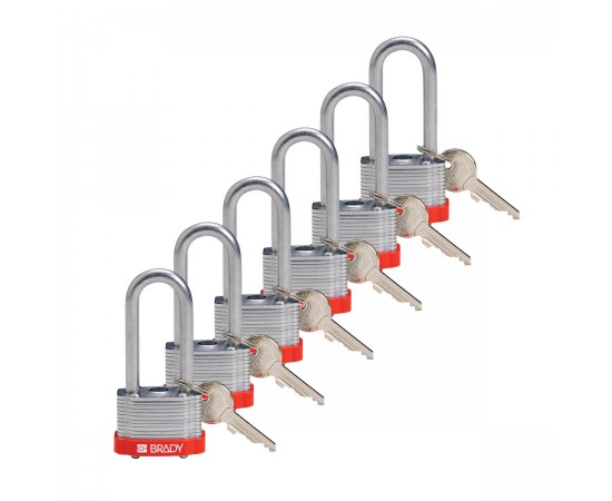 STEEL PADLOCK 51MM SHA KD RED/6 Lamine Çelik Asma Kilitler — Anahtar tutma STEEL PADLOCK 51MM SHA KD RED/6 Lamine Çelik Asma Kilitler — Anahtar tutma