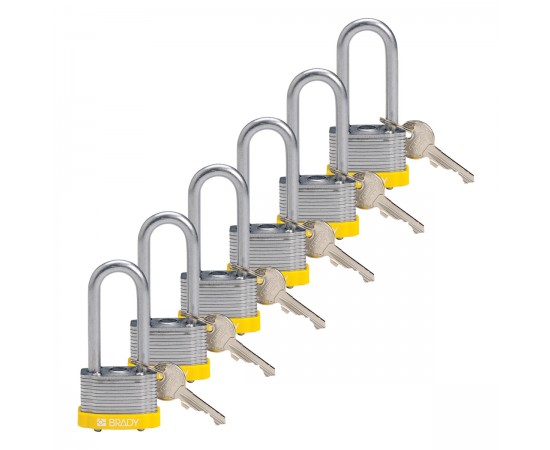 STEEL PADLOCK 51MM SHA KD YELLOW/6 Lamine Çelik Asma Kilitler — Anahtar tutma STEEL PADLOCK 51MM SHA KD YELLOW/6 Lamine Çelik Asma Kilitler — Anahtar tutma