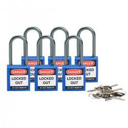 COMPACT SAFE PADLOCK 38MM SHA KD BLUE/6 Güvenlik Asma Kilitleri — Kompakt