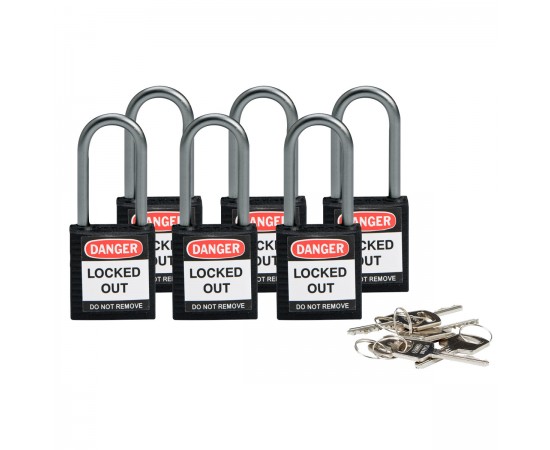 BRADY COMPACT LOCKOUT PADLOCK BLACK Güvenlik Asma Kilitleri — Kompakt BRADY COMPACT LOCKOUT PADLOCK BLACK Güvenlik Asma Kilitleri — Kompakt