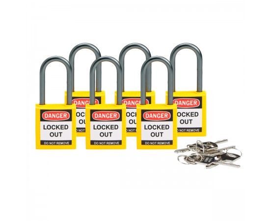 BRADY COMPACT LOCKOUT PADLOCK YELLOW Güvenlik Asma Kilitleri — Kompakt BRADY COMPACT LOCKOUT PADLOCK YELLOW Güvenlik Asma Kilitleri — Kompakt