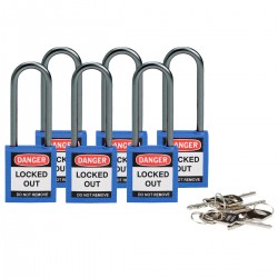 Compact safe padlock 50mm Sha KD Blue/6 Güvenlik Asma Kilitleri — Kompakt