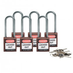 Compact safe padlock 50mm Sha KD Brown/6 Güvenlik Asma Kilitleri — Kompakt