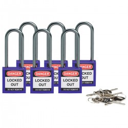 Compact safe padlock 50mm Sha KD Purpl/6 Güvenlik Asma Kilitleri — Kompakt