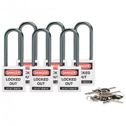Compact safe padlock 50mm Sha KD White/6 Güvenlik Asma Kilitleri — Kompakt