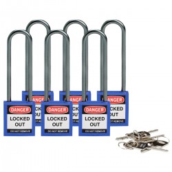 Compact safe padlock 75mm Sha KD Blue/6 Güvenlik Asma Kilitleri — Kompakt