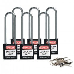 Compact safe padlock 75mm Sha KD Black/6 Güvenlik Asma Kilitleri — Kompakt