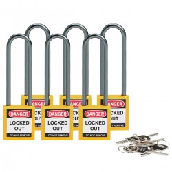 Compact safe padlock 75mm Sha KD Yel/6 Güvenlik Asma Kilitleri — Kompakt