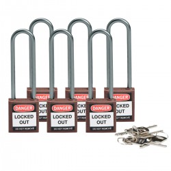 Compact safe padlock 75mm Sha KD Brown/6 Güvenlik Asma Kilitleri — Kompakt