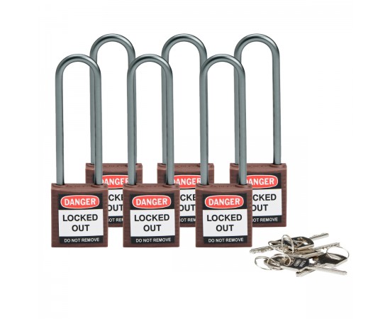 Compact safe padlock 75mm Sha KD Brown/6 Güvenlik Asma Kilitleri — Kompakt