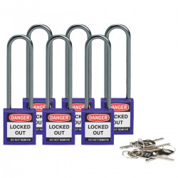 Compact safe padlock 75mm Sha KD Purpl/6 Güvenlik Asma Kilitleri — Kompakt