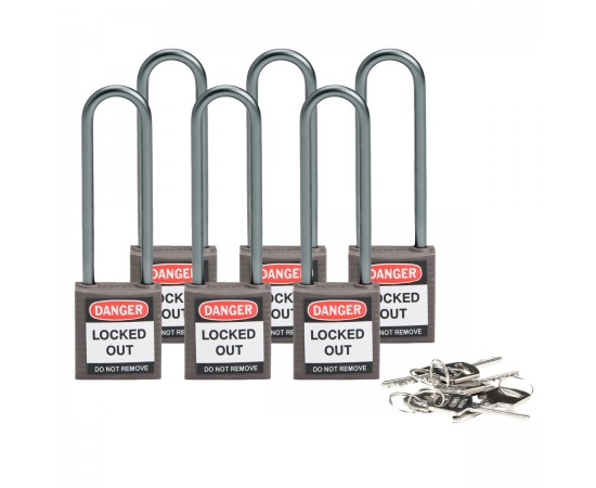 Compact safe padlock 75mm Sha KD Grey/6 Güvenlik Asma Kilitleri — Kompakt