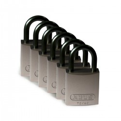 Full Alu Padlocks 25mm Sha KD Grey/6 Alüminyum asma kilitler — Alüminyum kanca