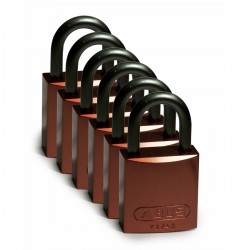 Full Alu Padlocks 25mm Sha KD Brown/6 Alüminyum asma kilitler — Alüminyum kanca